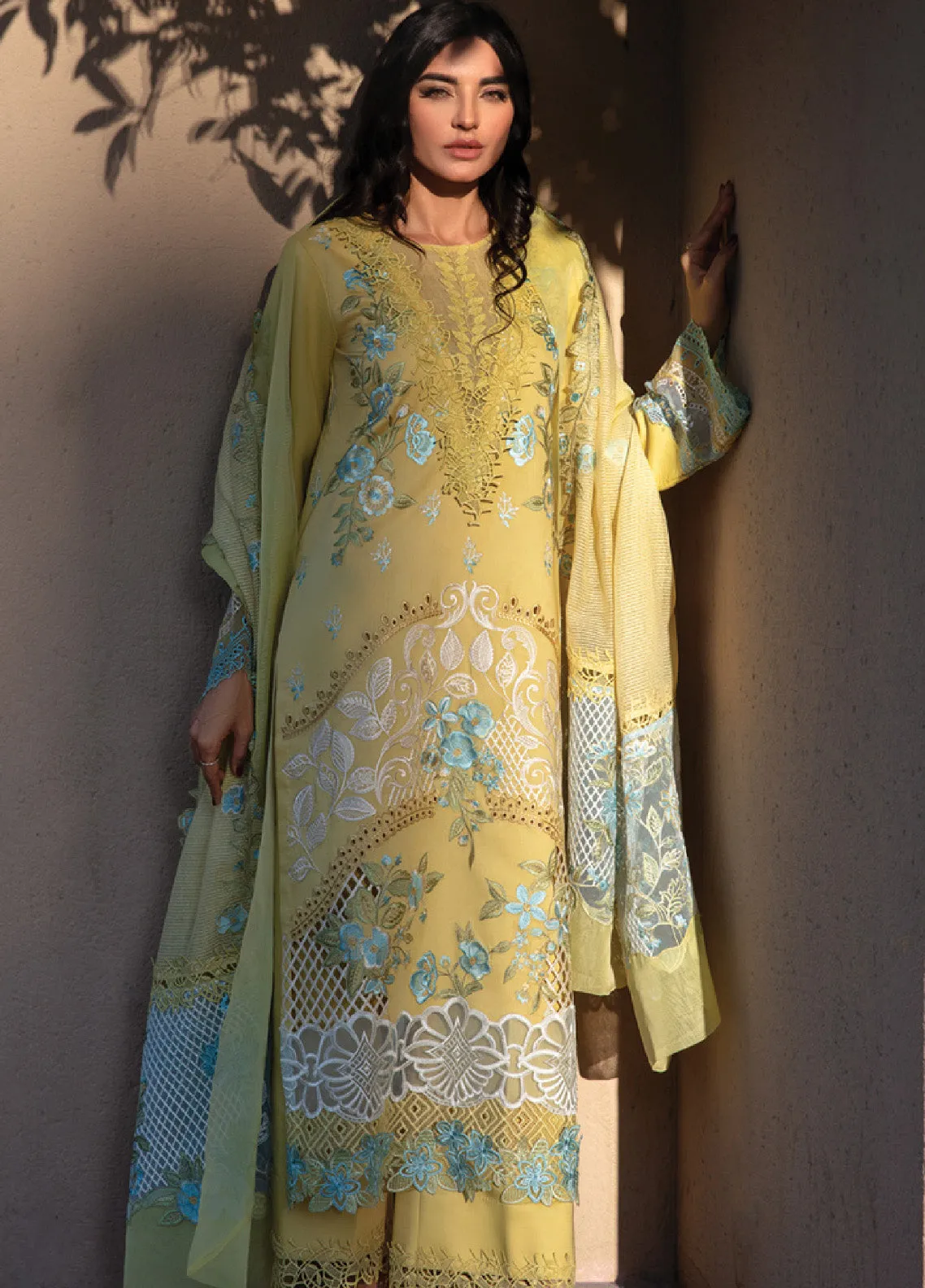 Rang Rasiya Embroidered Lawn Unstitched 3 Piece Suit - RR24L 01 AMANI