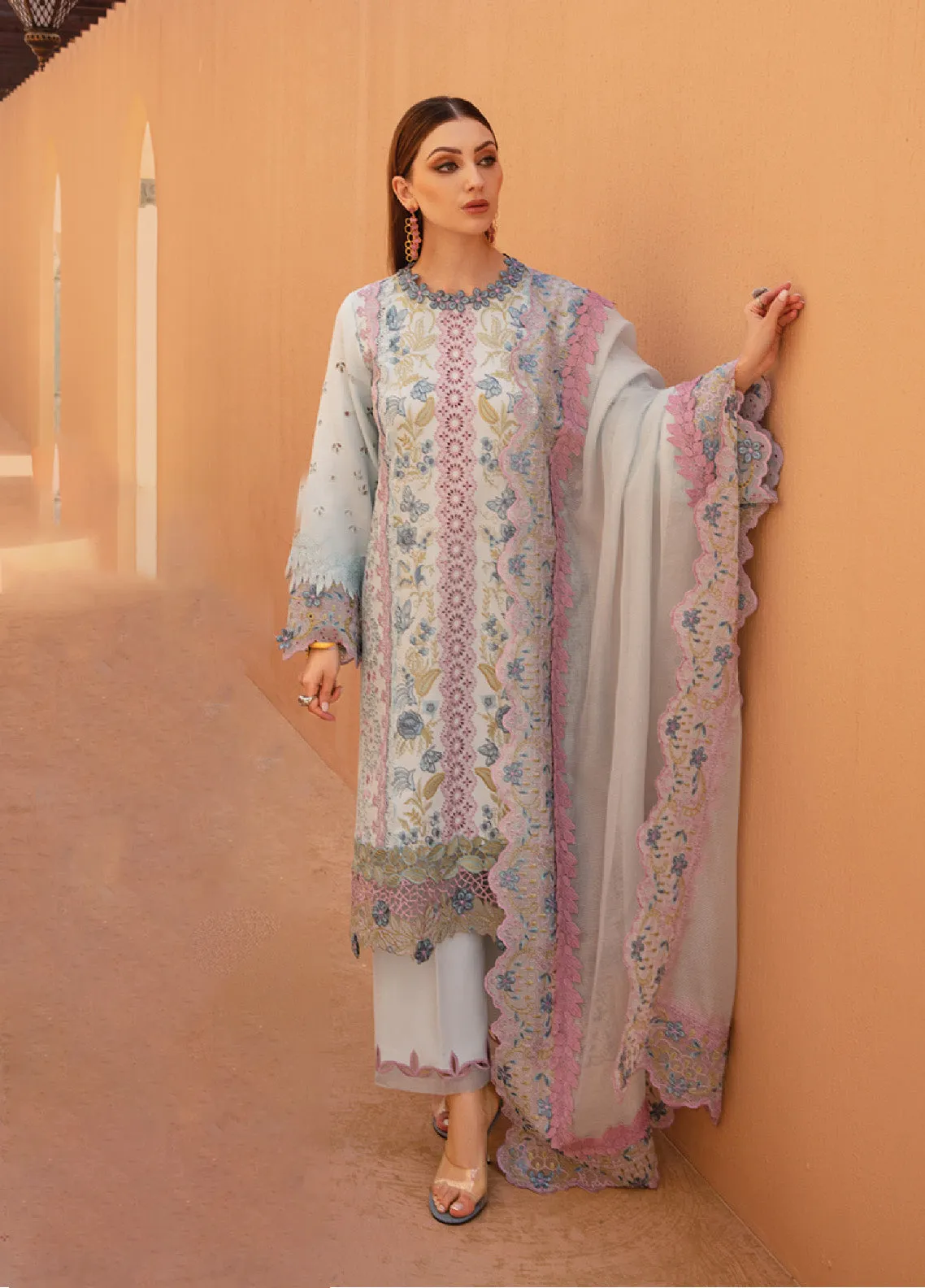 Rang Rasiya Embroidered Lawn Unstitched 3 Piece Suit - RR24L 02 PARISA