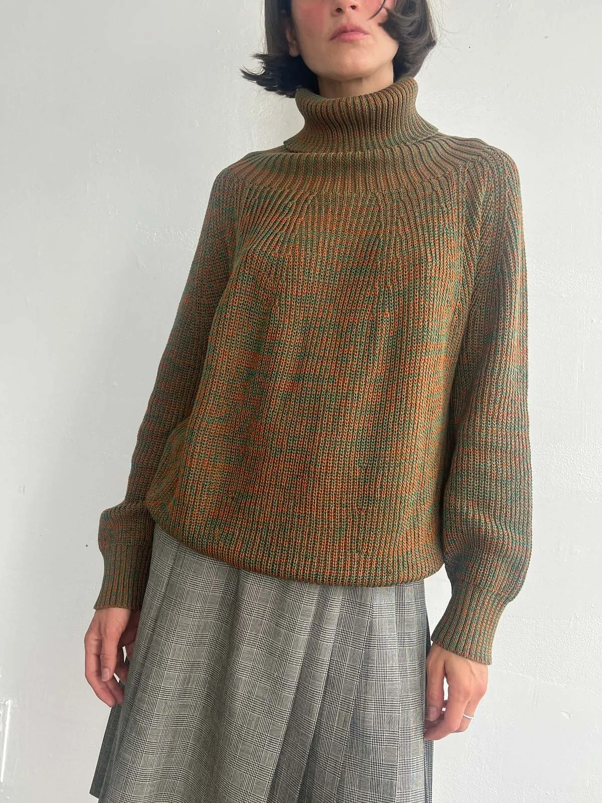 Rollneck Sweater - Forest Melange