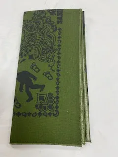 Sasquatch Green Bandana