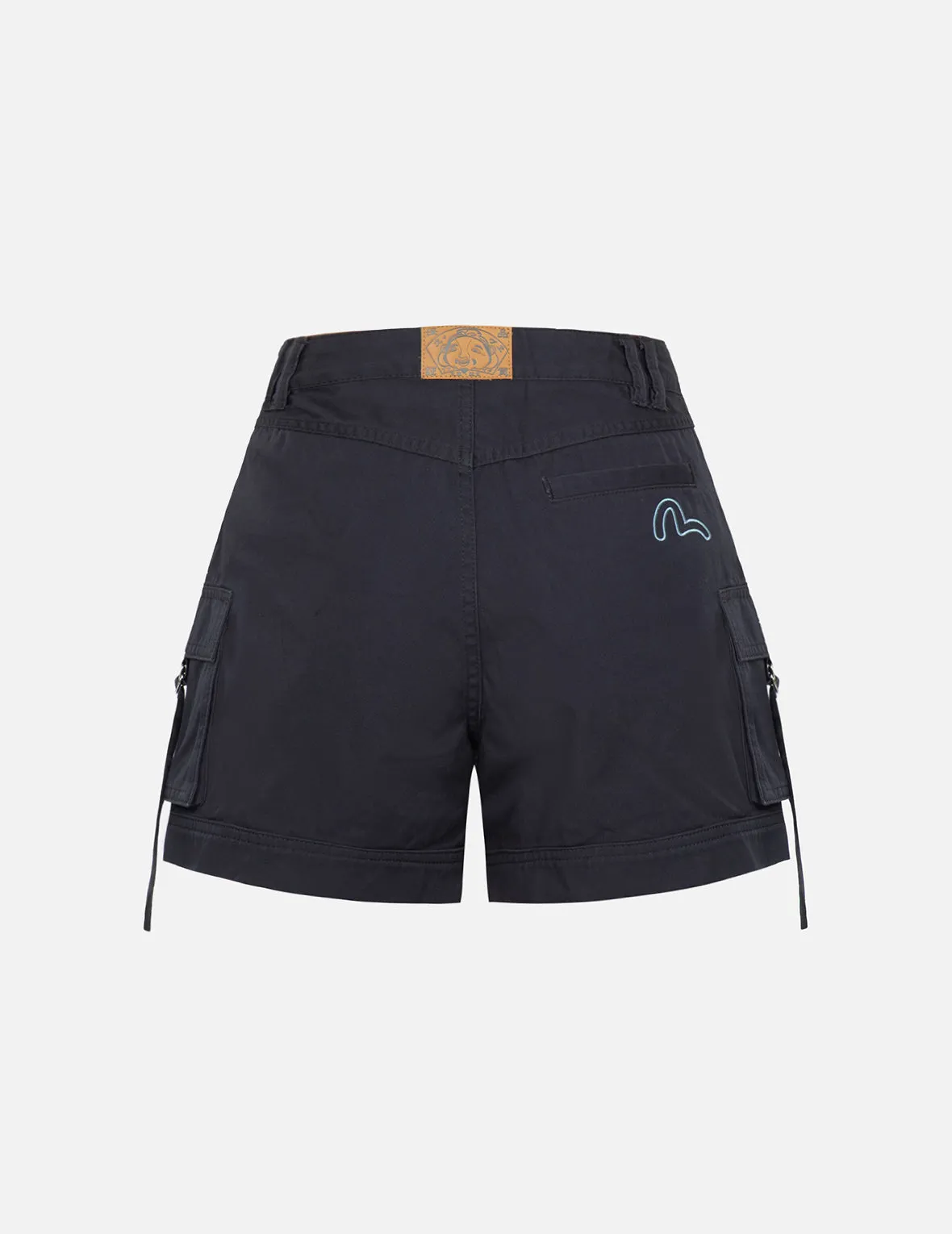 Seagull and Logo Embroidery Cargo Shorts