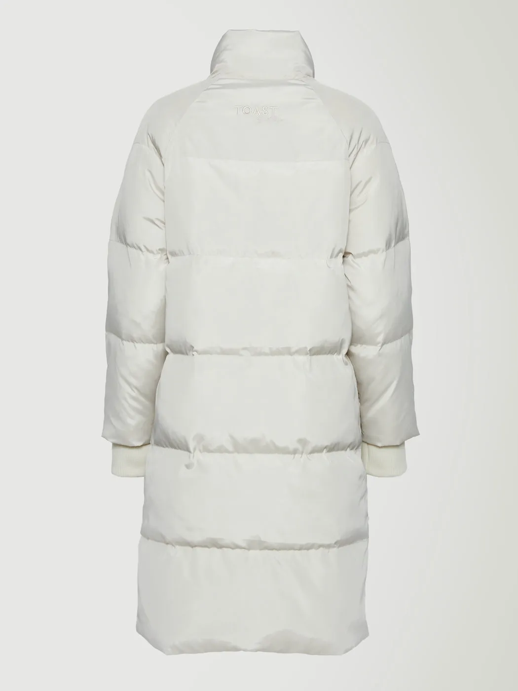 Sienna Longline Puffer Jacket - Ivory