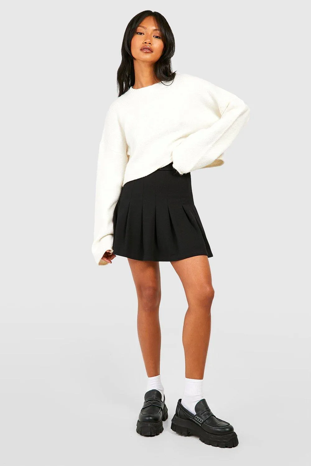 Skirts | Jersey Pleated Tennis Skirt | boohoo