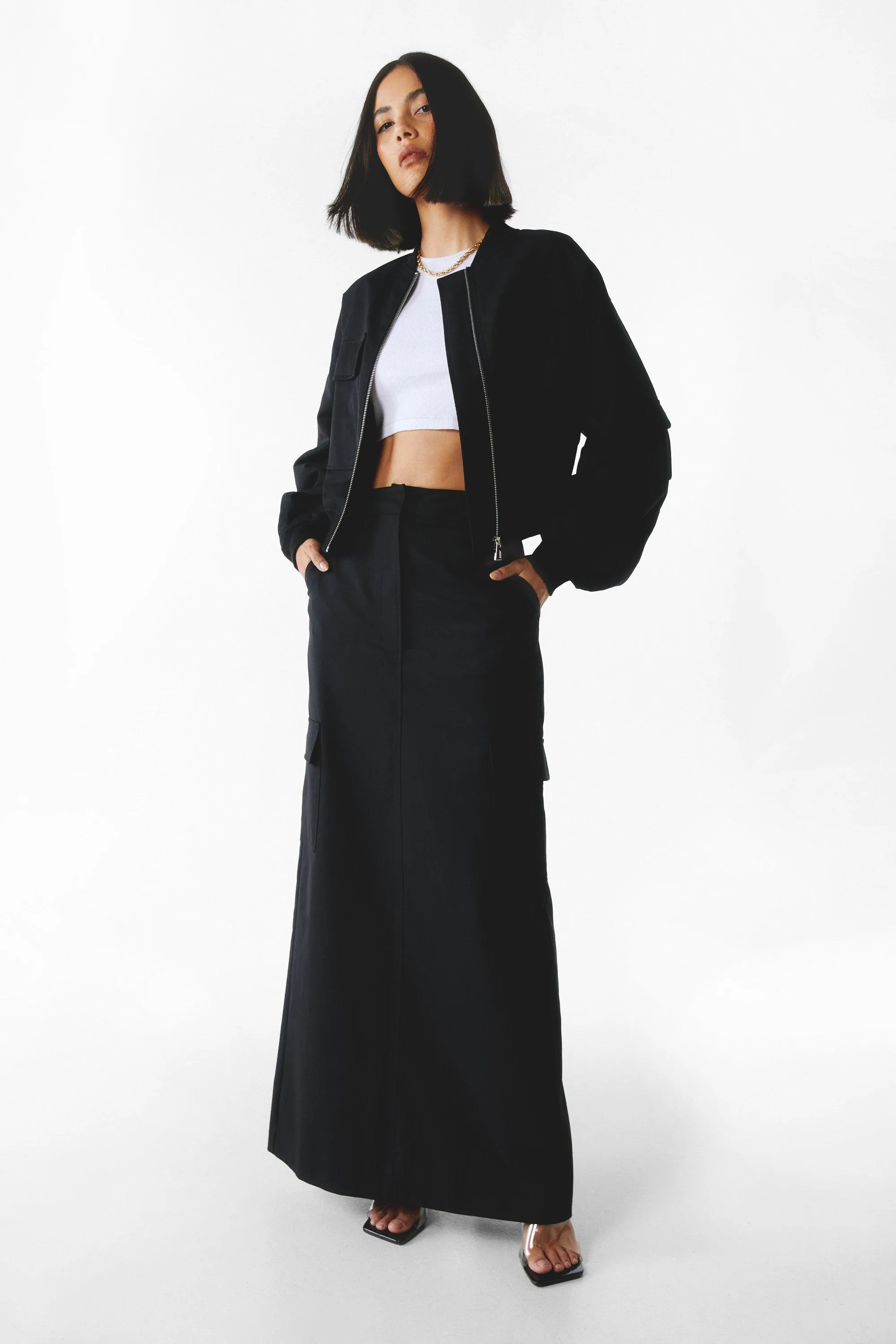 Skirts | Tailored Cargo Maxi Skirt | NastyGal