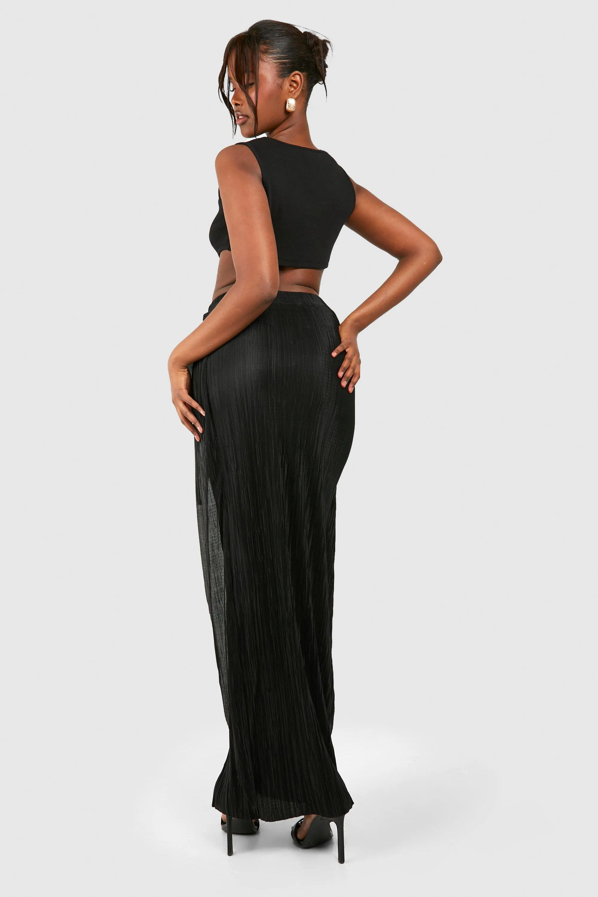 Skirts | Wrap Plisse Maxi Skirt | boohoo