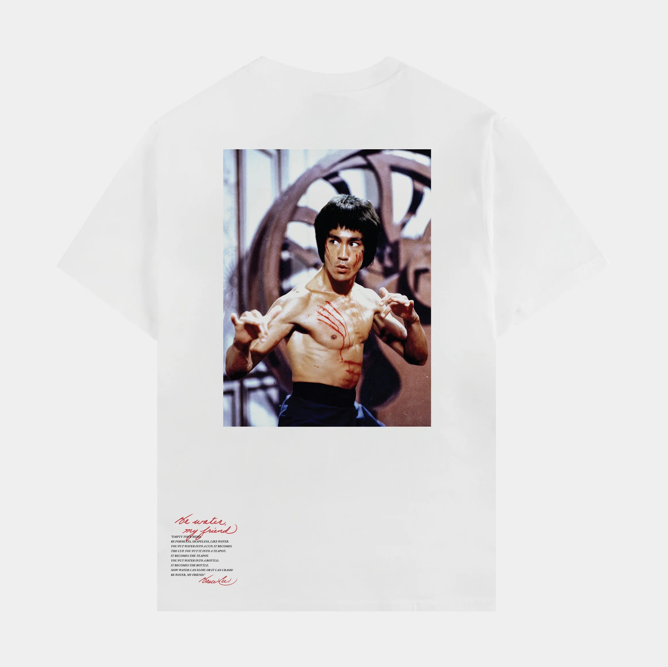 SP x Bruce Lee Enter The Dragon Mens Short Sleeve Shirt (White)