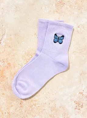 Stormi Butterfly socks-PURPLE