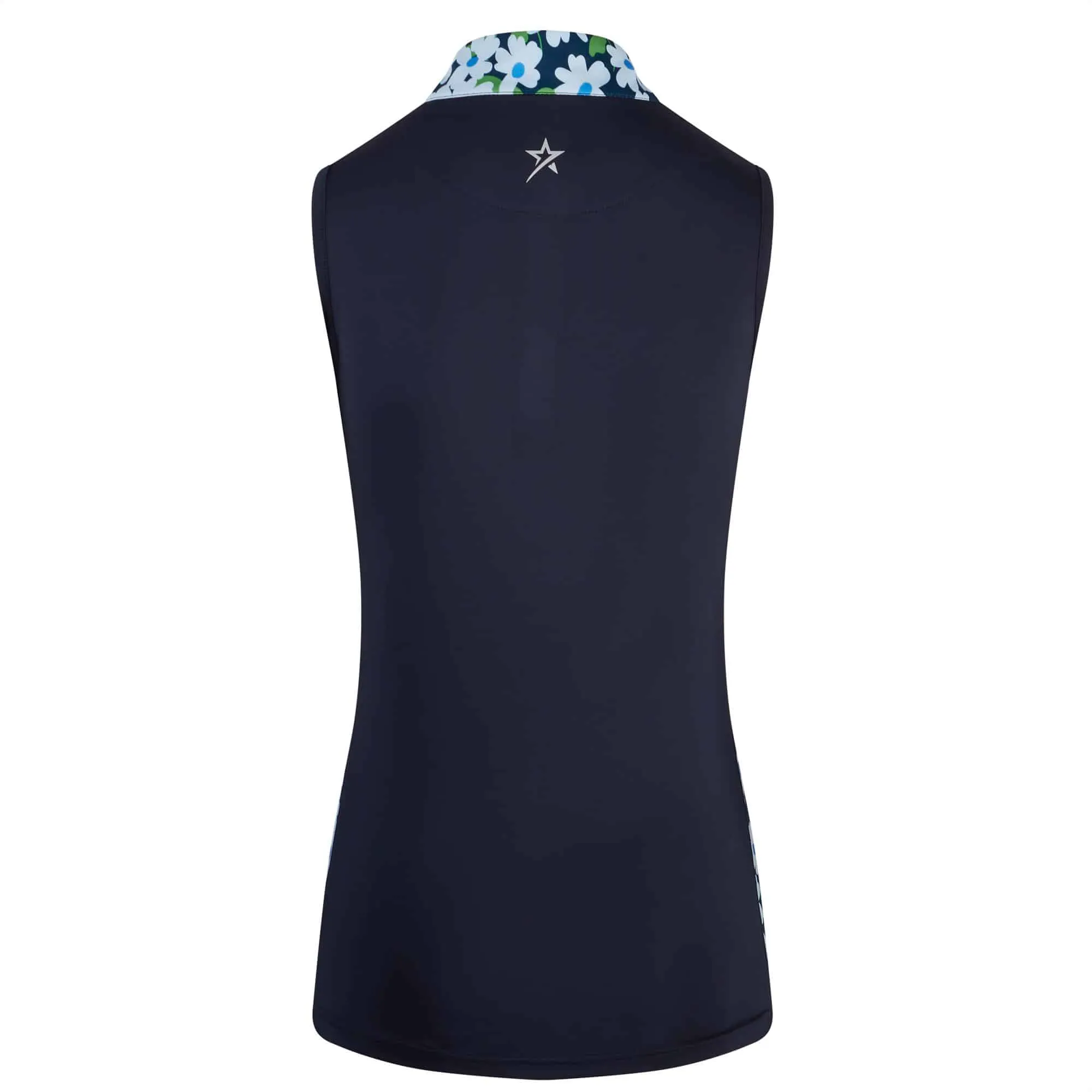 Swing Out Sister Clarissa Ladies Sleeveless Golf Polo Shirt Navy Blazer