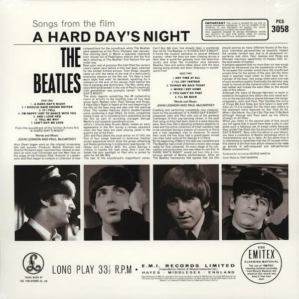 The Beatles ~ A Hard Day's Night