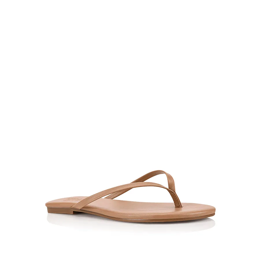 Tori Thongs - Dark Camel Tan