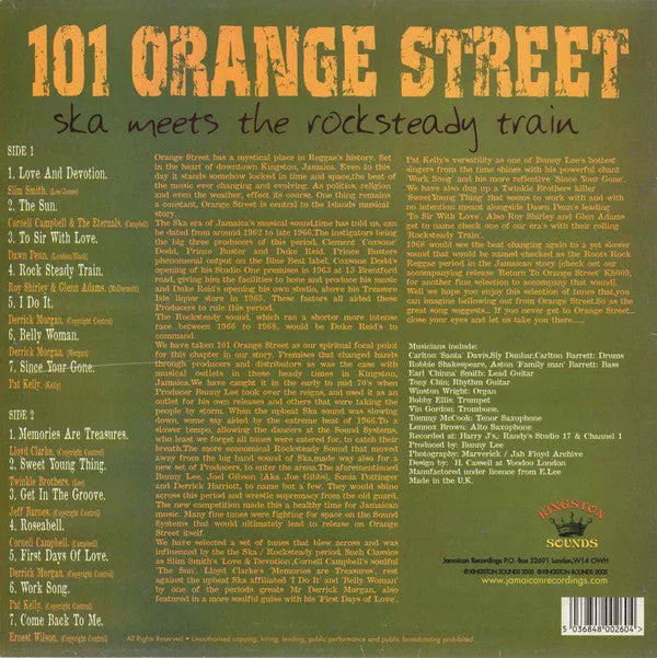 Various ~ 101 Orange Street - Ska Meets The Rocksteady Train