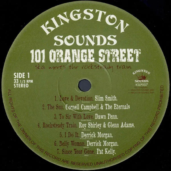 Various ~ 101 Orange Street - Ska Meets The Rocksteady Train