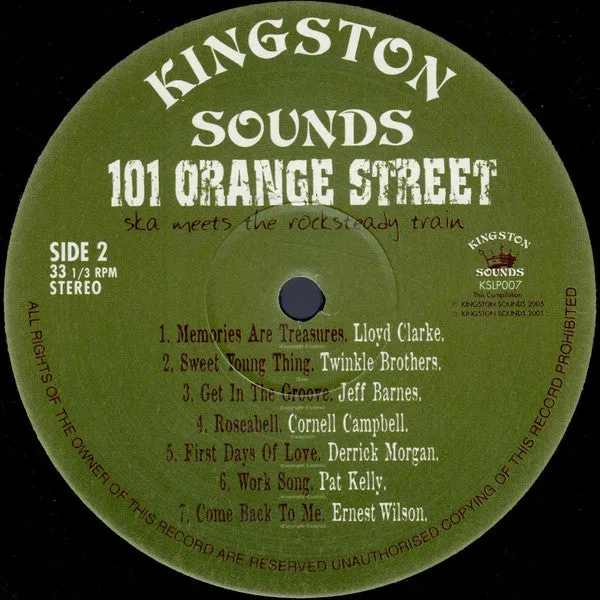 Various ~ 101 Orange Street - Ska Meets The Rocksteady Train