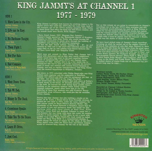 Various ~ King Jammy's At Channel 1 1977-1979