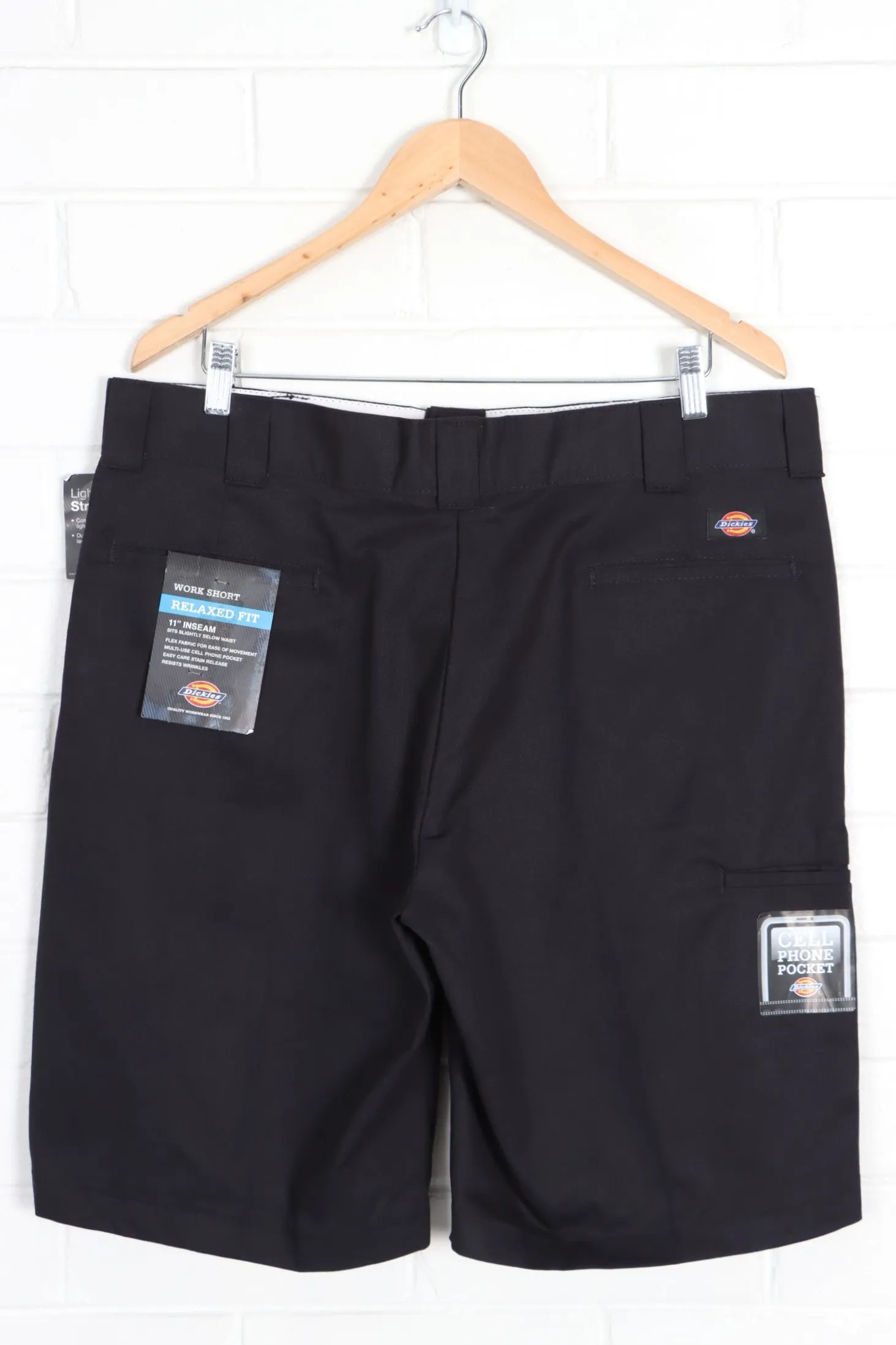 Vintage DICKIES Black 'Relaxed Fit' Work Short NWT (36)