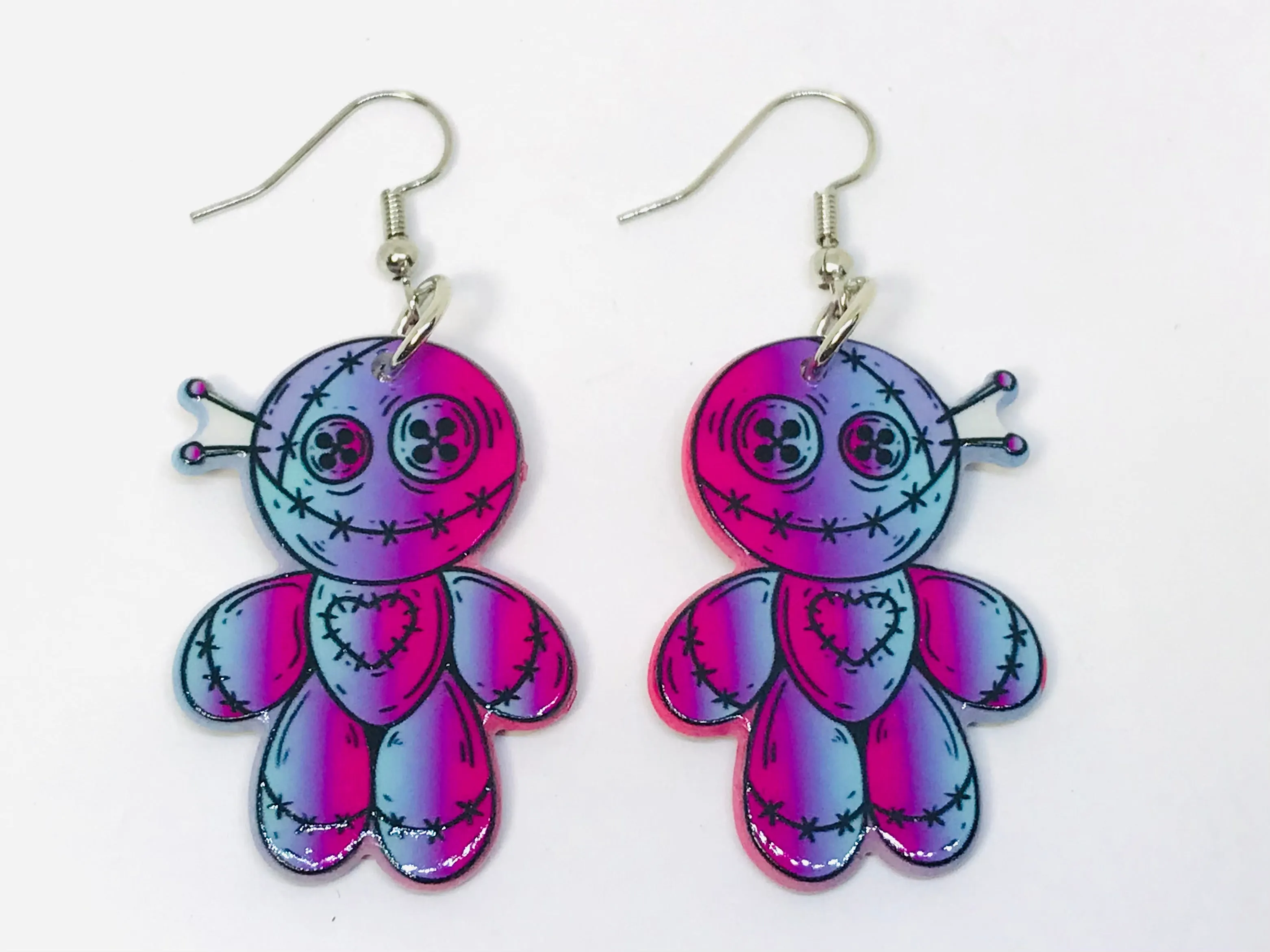 Voodoo Doll Earrings Witchcraft Earring