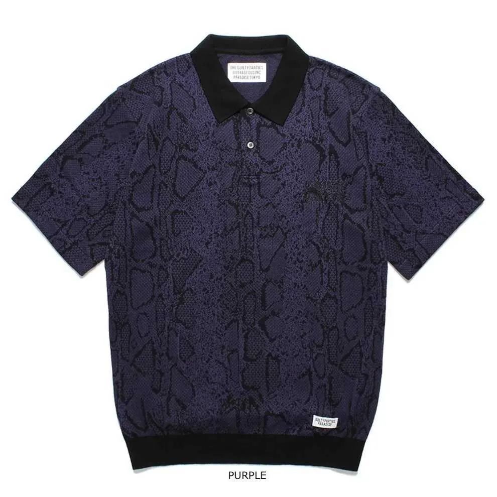 WACKO MARIA  |Leopard Patterns Street Style Short Sleeves