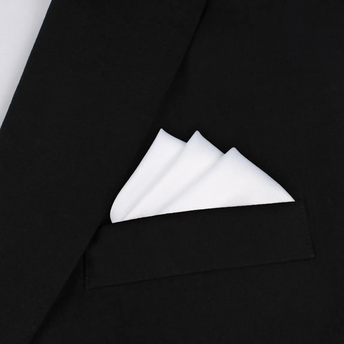 White Pocket Square