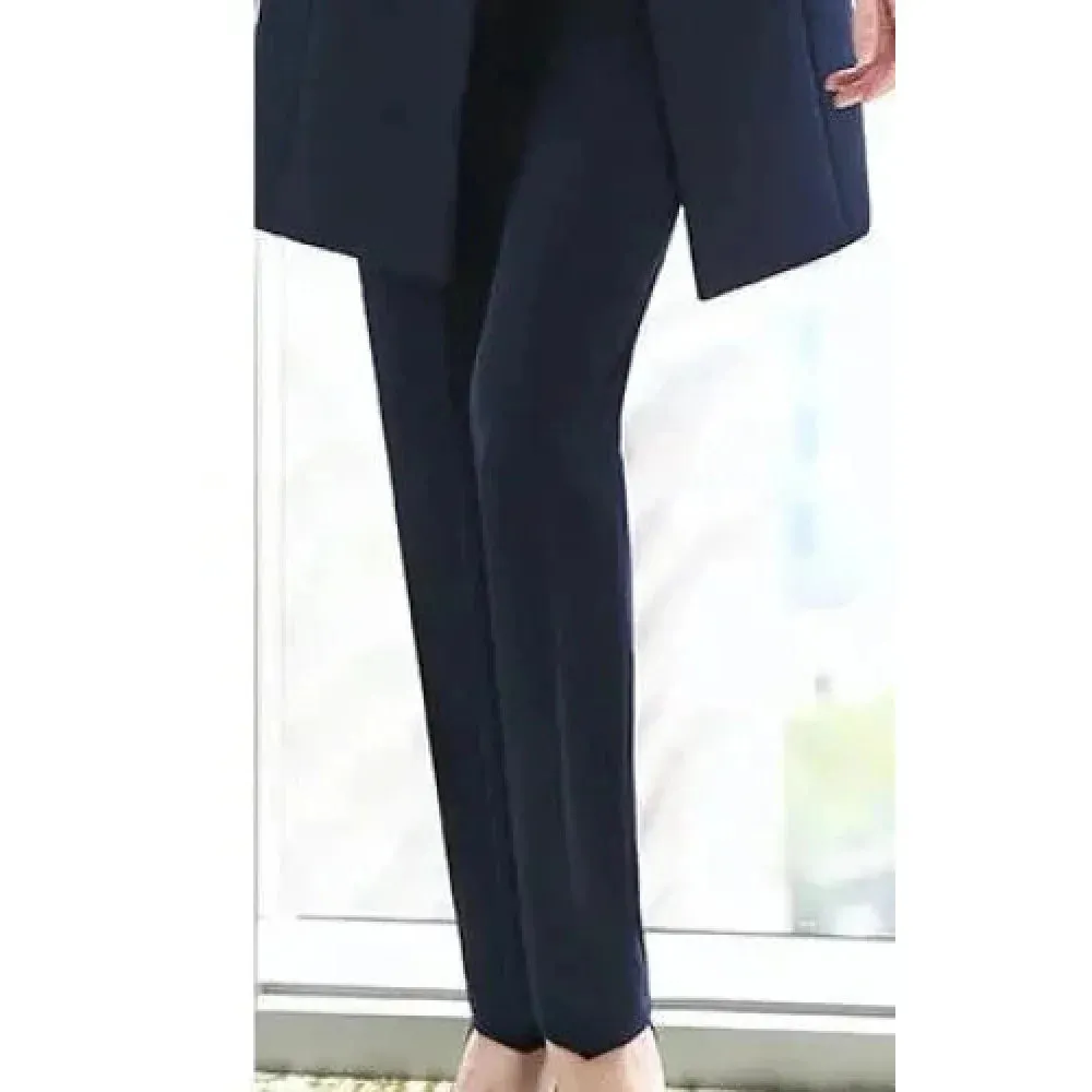 Women's Winter Formal Business Style Work Wear Vest and Pants 2pc Suit Set