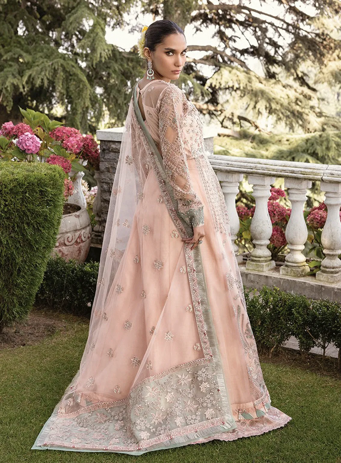 Zahra By Xenia Formals Embroidered Net Unstitched 3 Piece Suit - XF23ZL 07 MAISHA